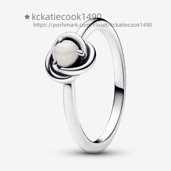 Pandora June Birthstone Eternity Circle Ring - Picture 1 of 5